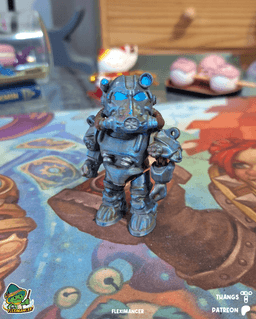T-60 Power Armor - Fallout | Action Figure print-in-place| Multicolor 3d model