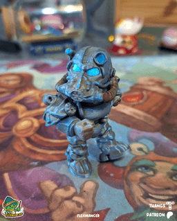 T-60 Power Armor - Fallout | Action Figure print-in-place| Multicolor 3d model