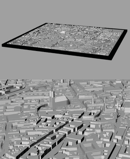 MUNICH, Skyline 3d map 3d model