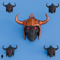 Knight Head Keychain 3d model