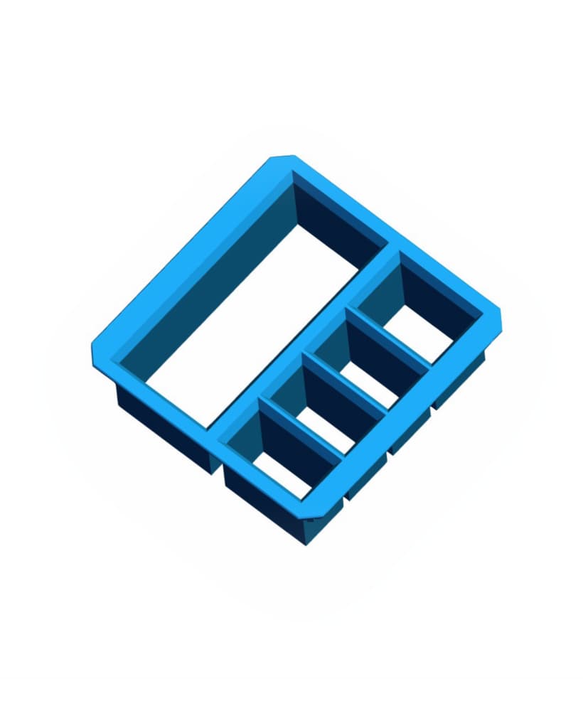 2x2 - Multimeter - Multibin Top.stl 3d model