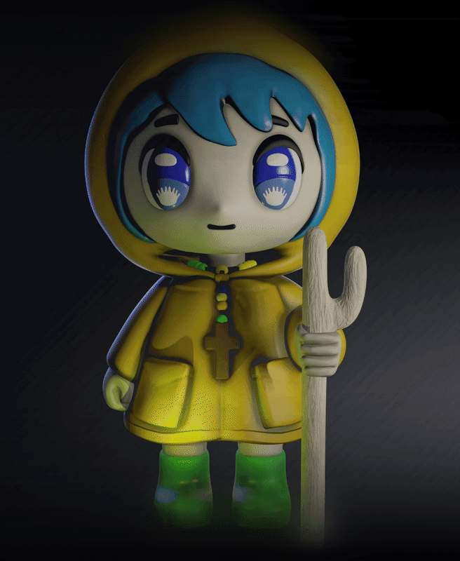 Luce The Vatican Mascot, Lux The lightsworn + / 3MF Multicolor Files For AMS included ) 3d model
