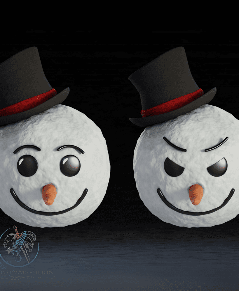 Snowman Helmet 3D Printer STL File 3d model