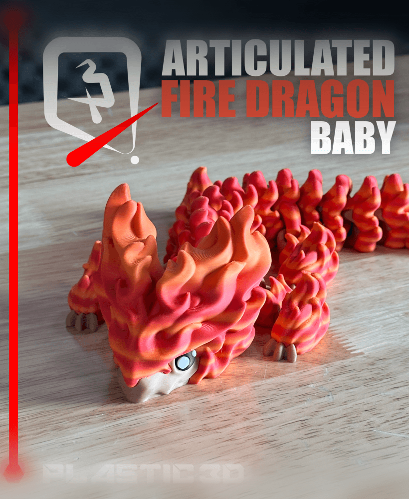 Baby Fire Dragon — The Scorching Sentinel 3d model