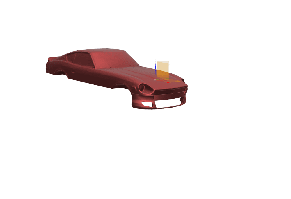 240z Custom Bumper 3d model