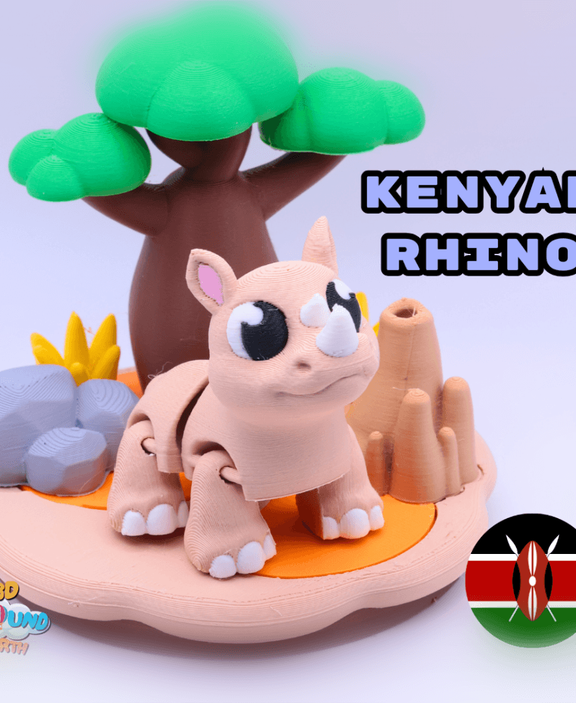 Rhino Diorama 3d model