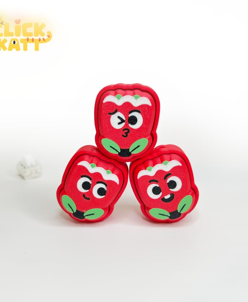 Flowers Lily - Clicker Fidget Toy Keychain 3d model