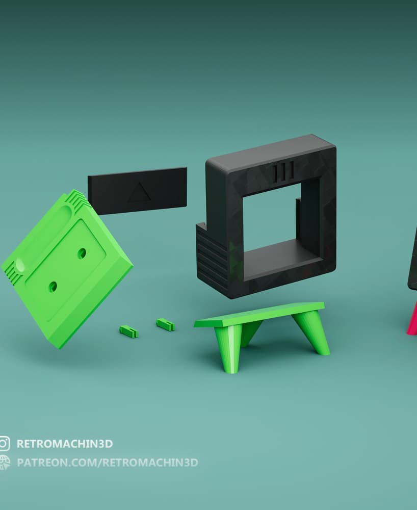 GB Cartridge Frame (No support, 3MF included) 3d model