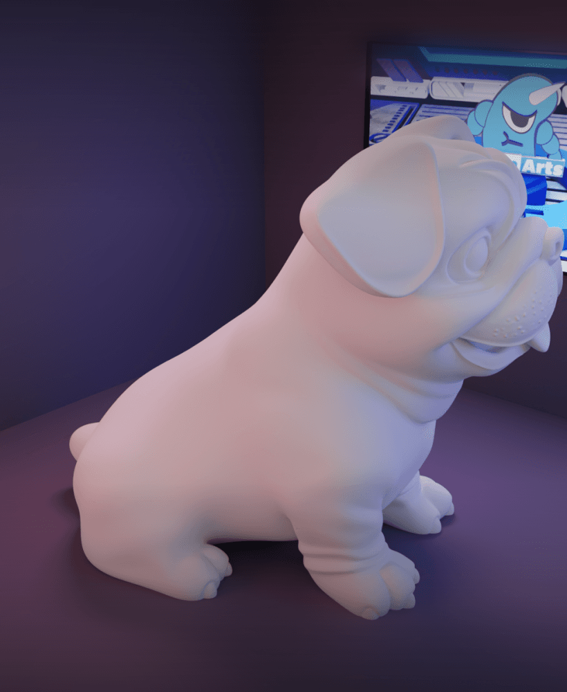 Cao Buldogue.stl 3d model