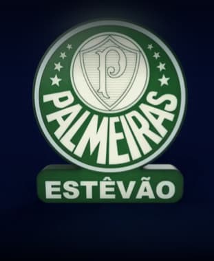 Palmeiras Sign – LED Strip Compatible 3d model