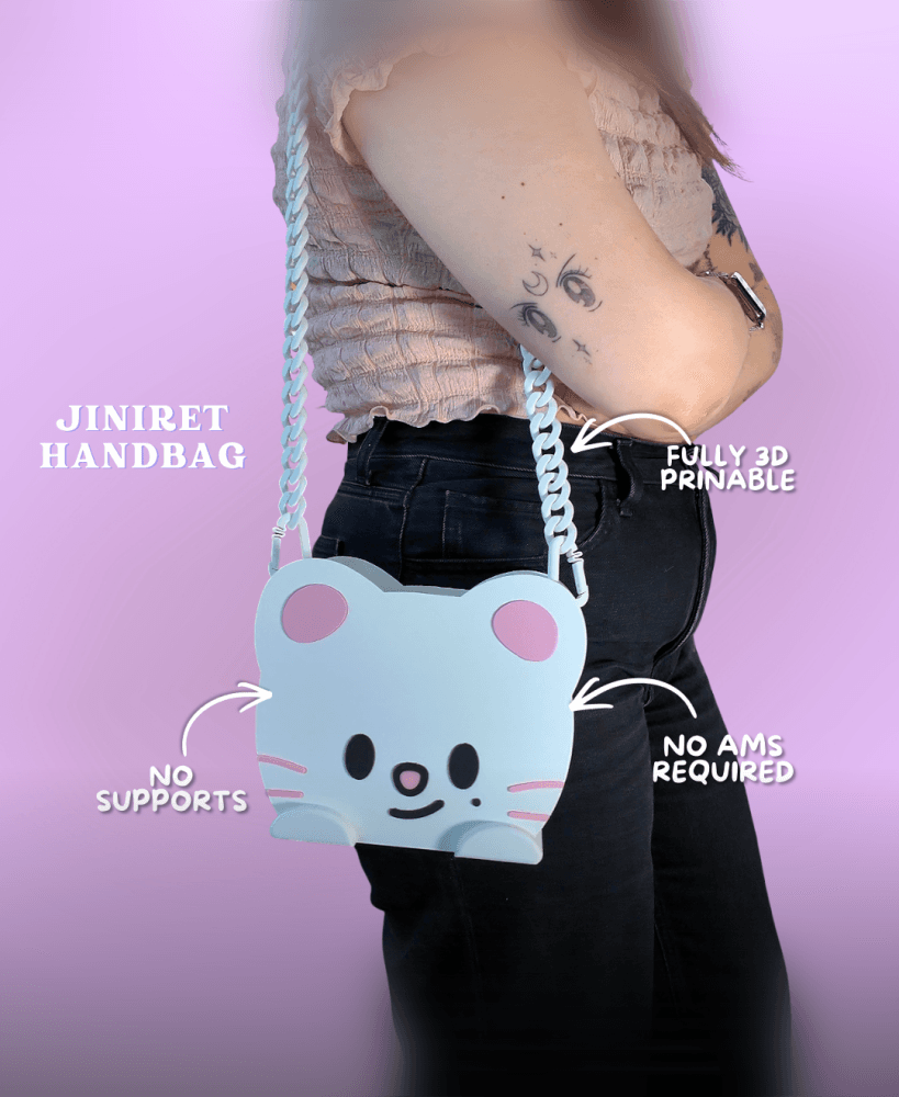 Jiniret SKZOO Handbag & Popcorn Bucket (Stray Kids) - No AMS / Ready to Print 3d model