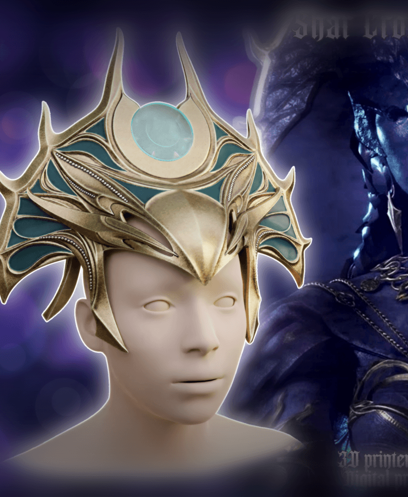 Fantasy Shar Crown Baldurs Gate 3 3d model