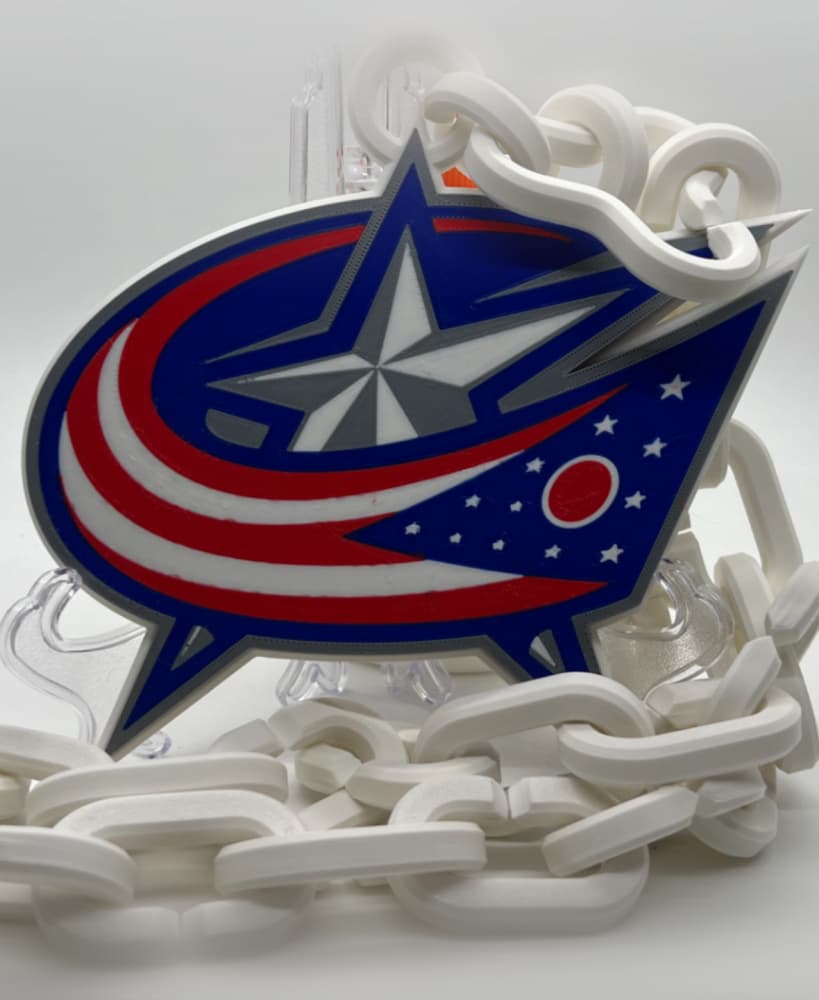 Columbus Blue Jackets Oversized Chain 3d model