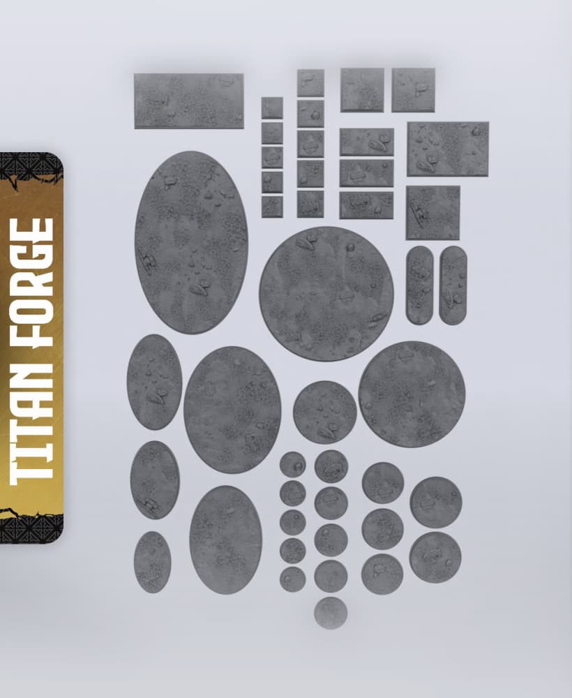 KoE Bases Set I - With Free Dragon - 5e DnD Inspired for RPG and Wargamers 3d model