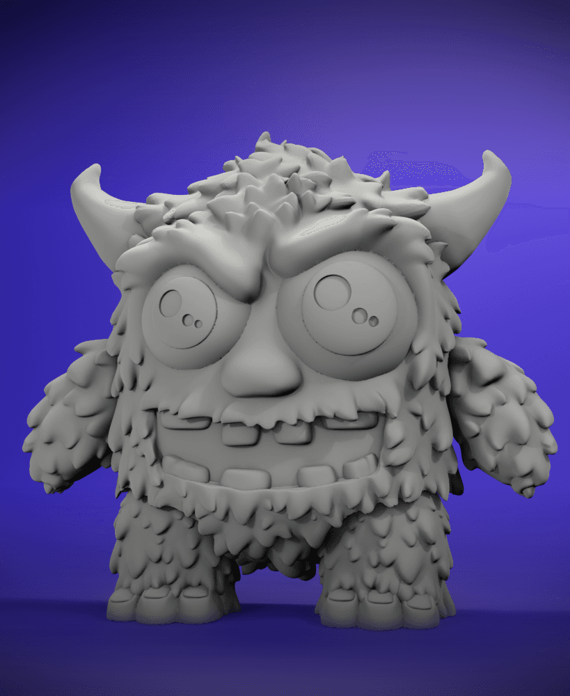 Harry -Little Monsters Flexi Keychain 3d model