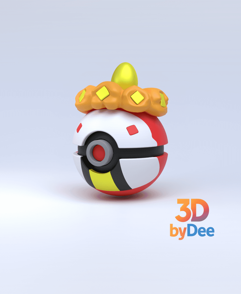 Crocalor Pokeball 3d model