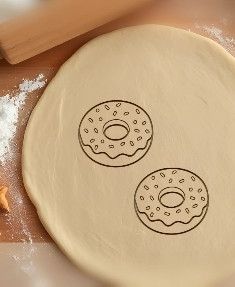 Donut Cookie Cutter, Biscuit Cutter 3d model