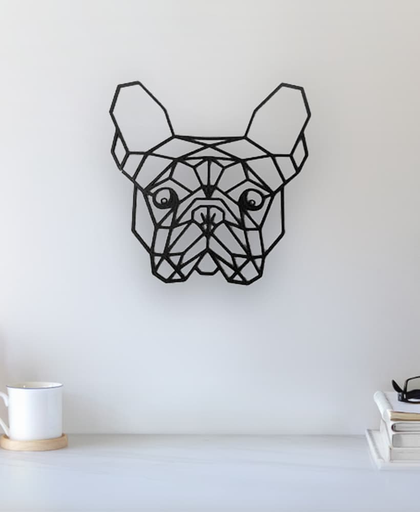 French Bulldog Wall Art 3d model