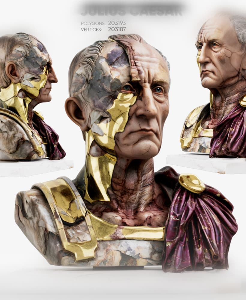 Julius Caesar 3d model