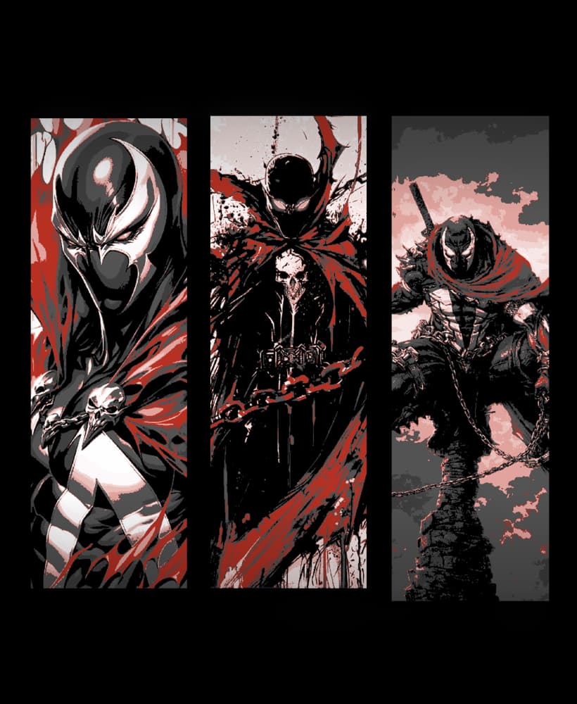 Fan Art Hueforge Designed Bookmarks of the Comic Character Spawn 3d model