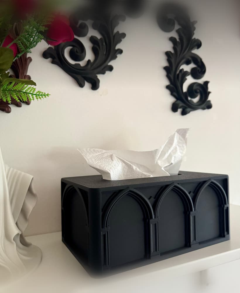 Gothic Tissue Box Victorian Goth Home Decor 3d model