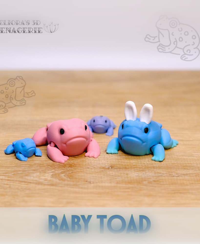 M3D - Baby Toad and Baby Bunny Toad 3d model