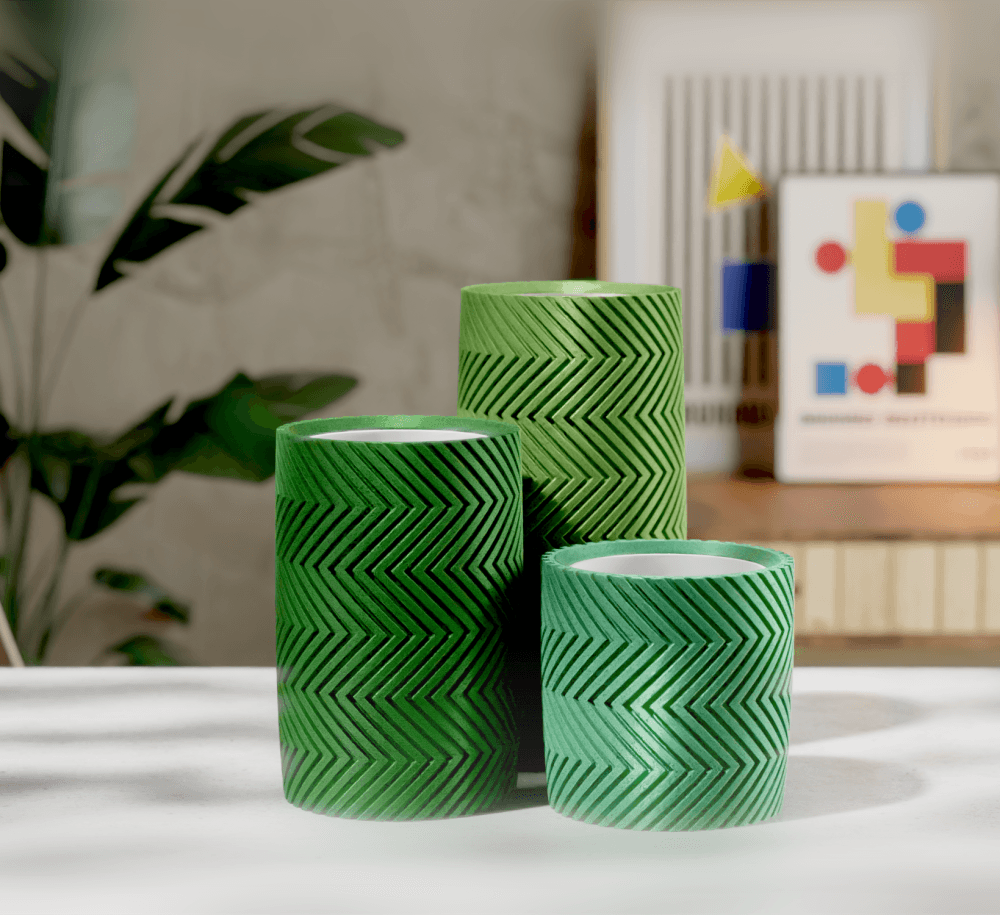 Herringbone - Modular Planter 3d model