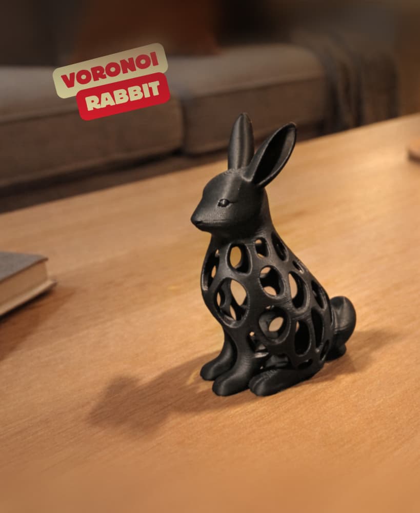 VORONOI RABBIT SCULPTURE / HOMEDECOR / MODERN DECOR / GOTHIC DECOR 3d model