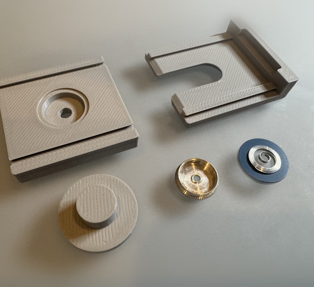 Watchmaker Tool: Mainspring Insertion Jig (Parametric) 3d model