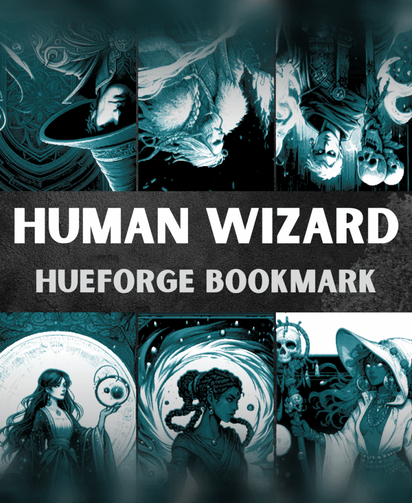 Human Wizard Bookmarks (Male & Female) 3d model