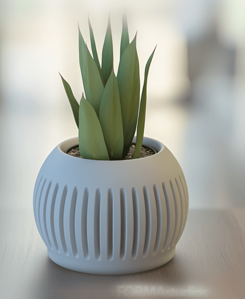 Planter with drip tray - FORMAstudios P012 3d model