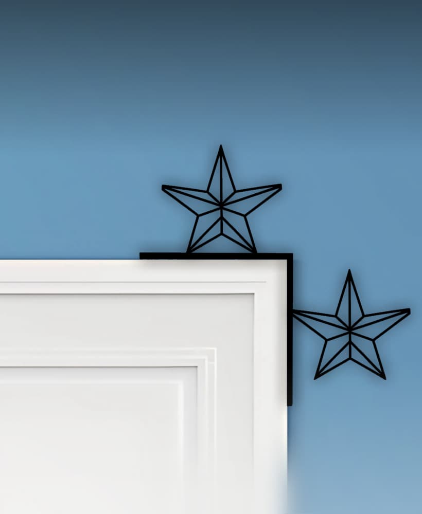 Star Door Corner Decor 3d model
