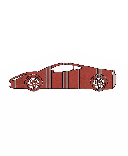 Ferrari F8 3D Car Flip Art Desk Display 3d model