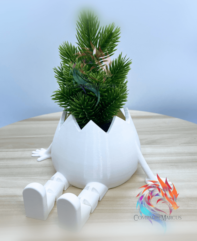 Flexi Legs Egg Planter / no supports / 3mf included 3d model