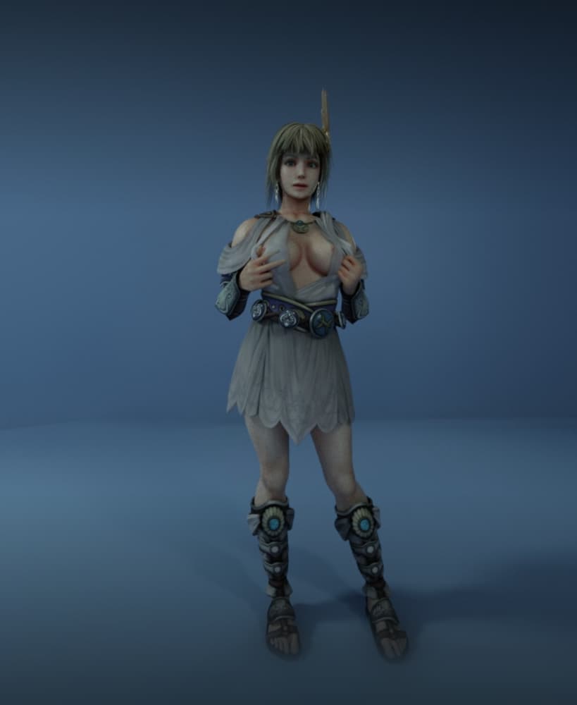Beautiful Fantasy Woman 3d model