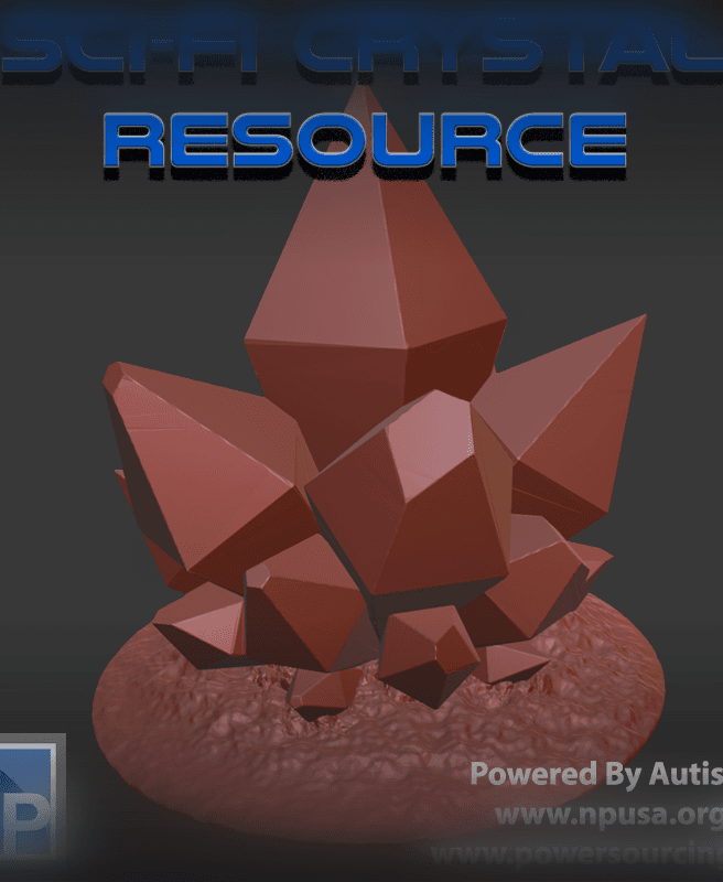 Sci-Fi Crystal Terrain / Resource 3d model