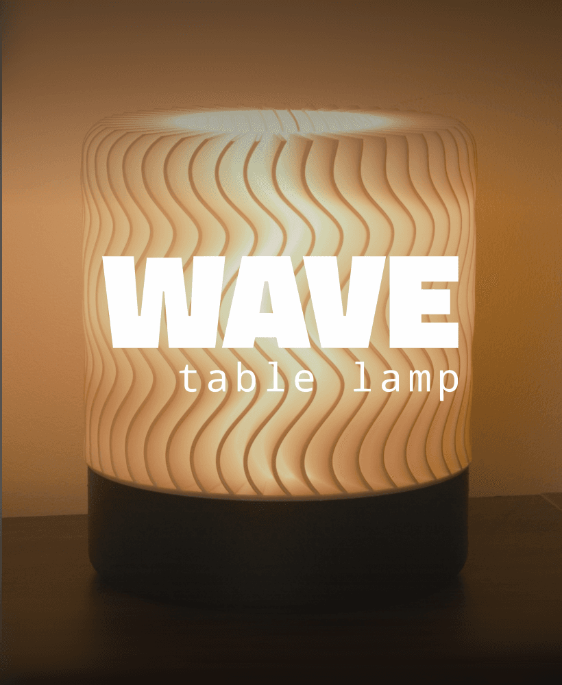 Wave - Small Table/Bedside Lamp 3d model