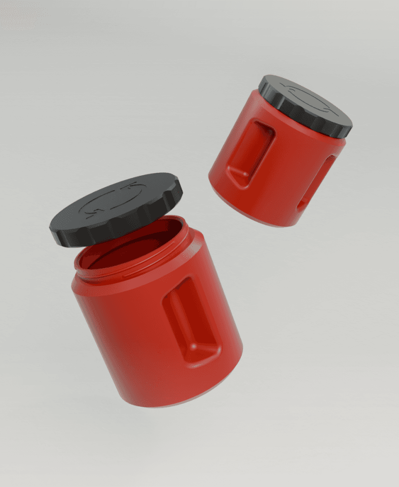 Yet another screw-top container 3d model
