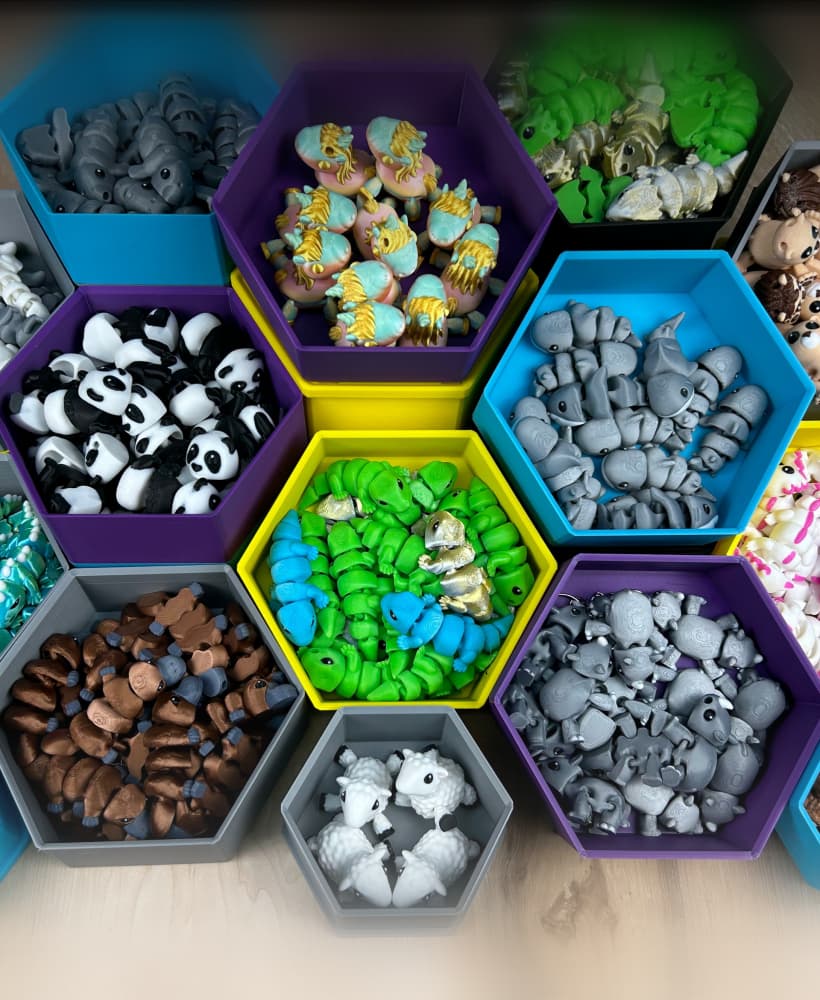 HexBin System 3d model
