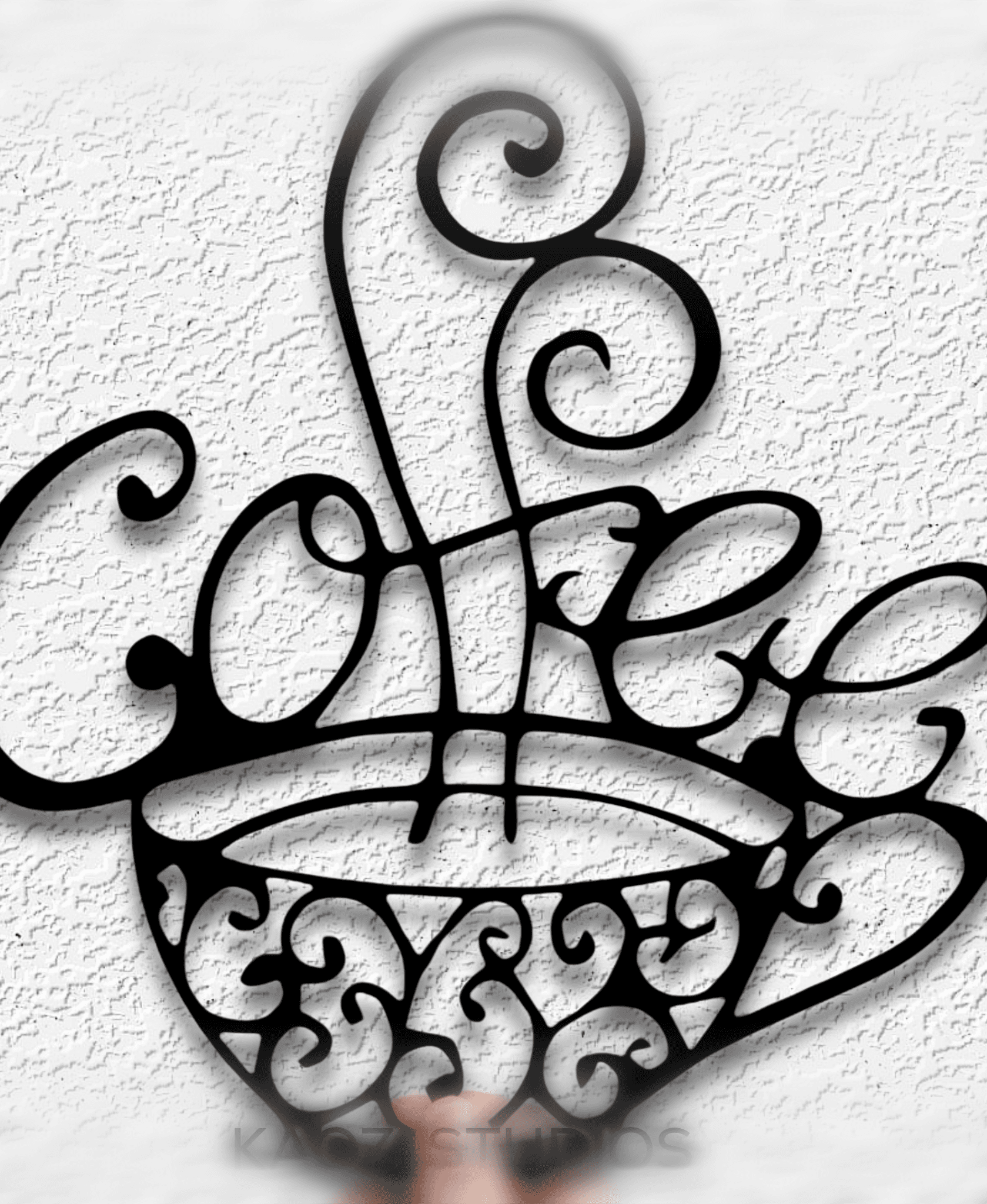 coffee wall art sign wall decor kitchen bar decoration 3d model