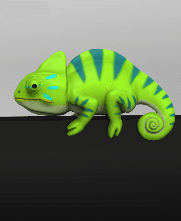 Chameleon for Monitor Climb 3d model