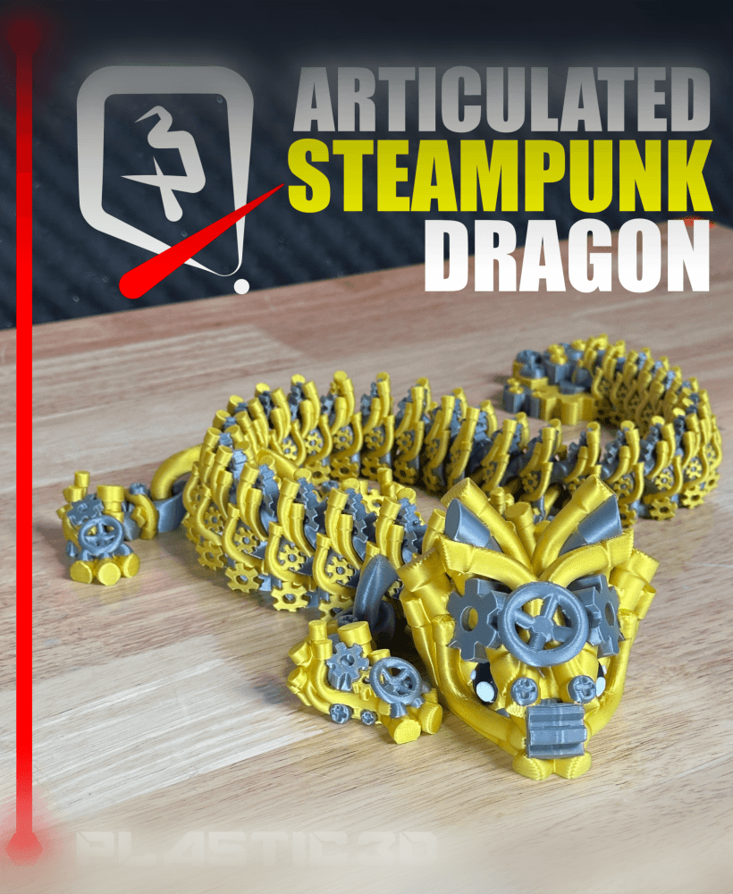 Steampunk Dragon Elder — The Seamless Clockwork Legend 3d model
