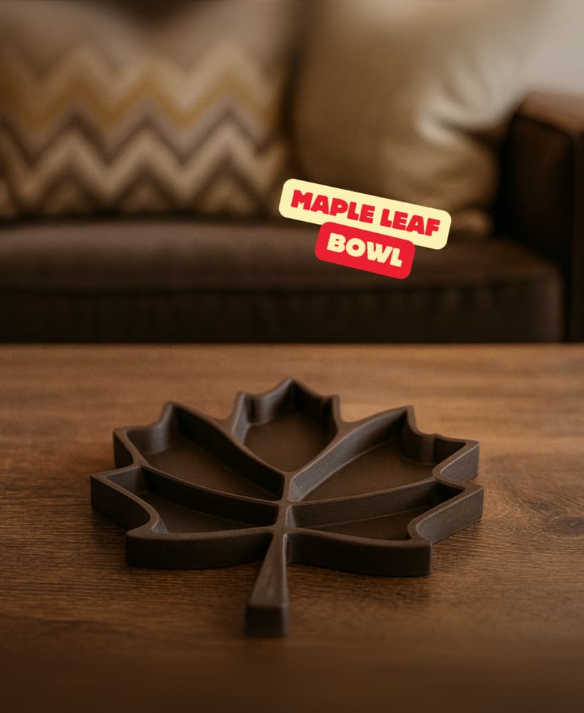 MAPLE LEAF BOWL / MODERN HOME DECOR / NUT BOWL / TABLEDECOR 3d model