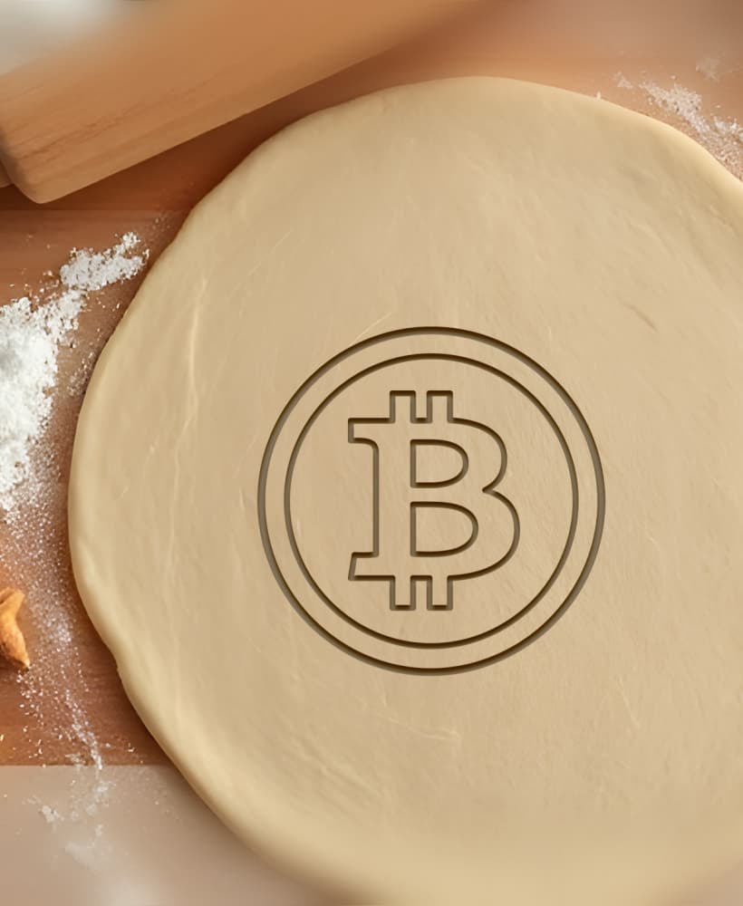 Bitcoin Cookie Cutter, Biscuit Cutter 3d model