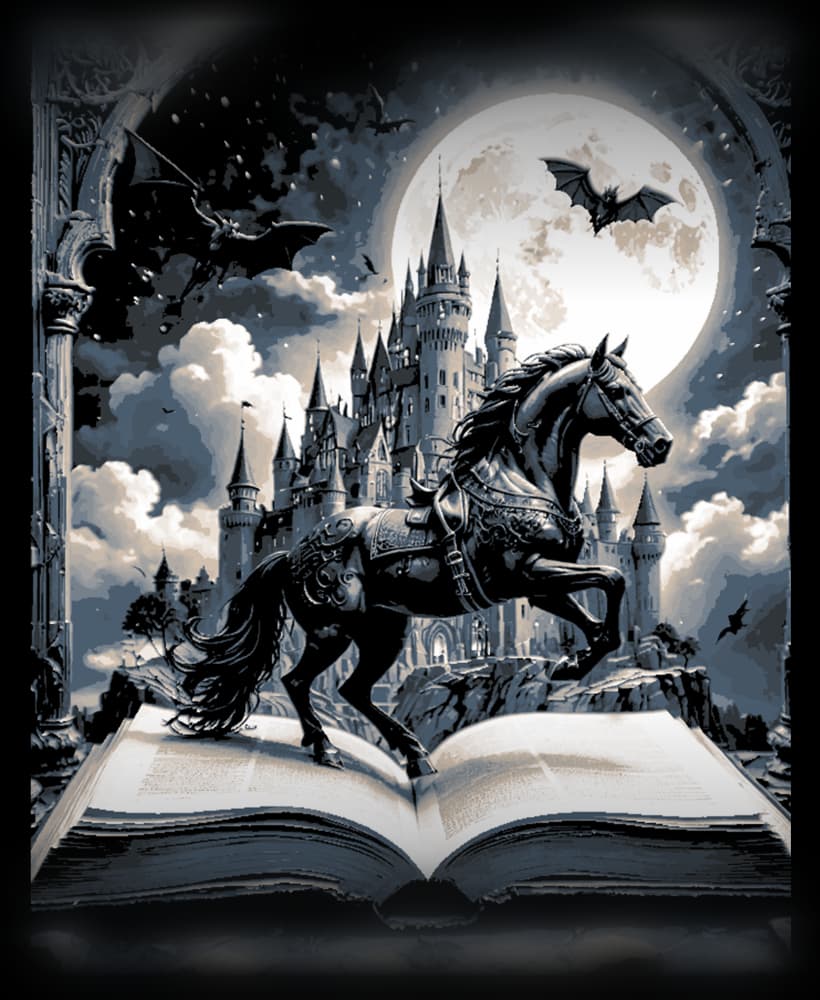 The world that jumps from the pages - Art panel #1 of designs from the books 3d model