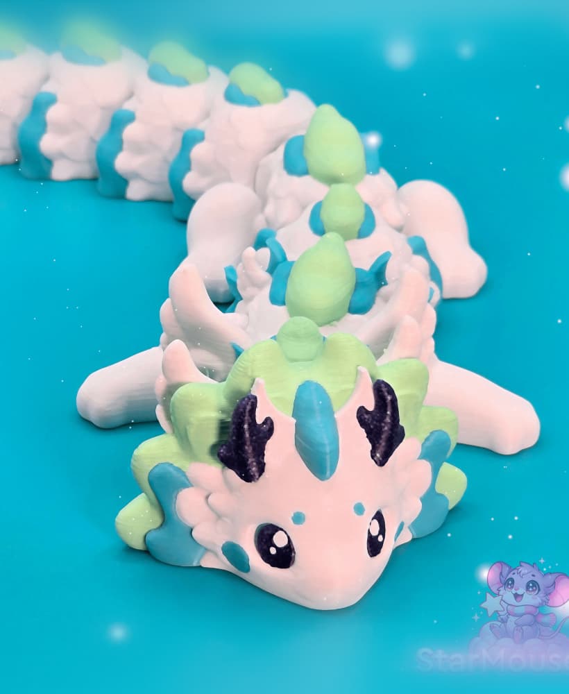 Sapphi the Spirit Dragon Flexi V2 3d model