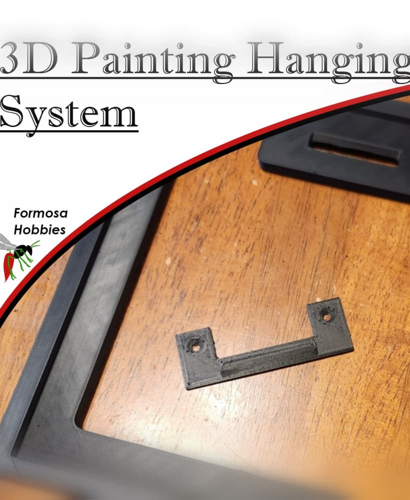 3D Painting Frame and Hanger System 3d model