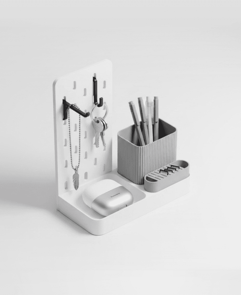 IKEA SKÅDIS Desktop Storage Set – Modular Desk Organizer with Pegboard System 3d model