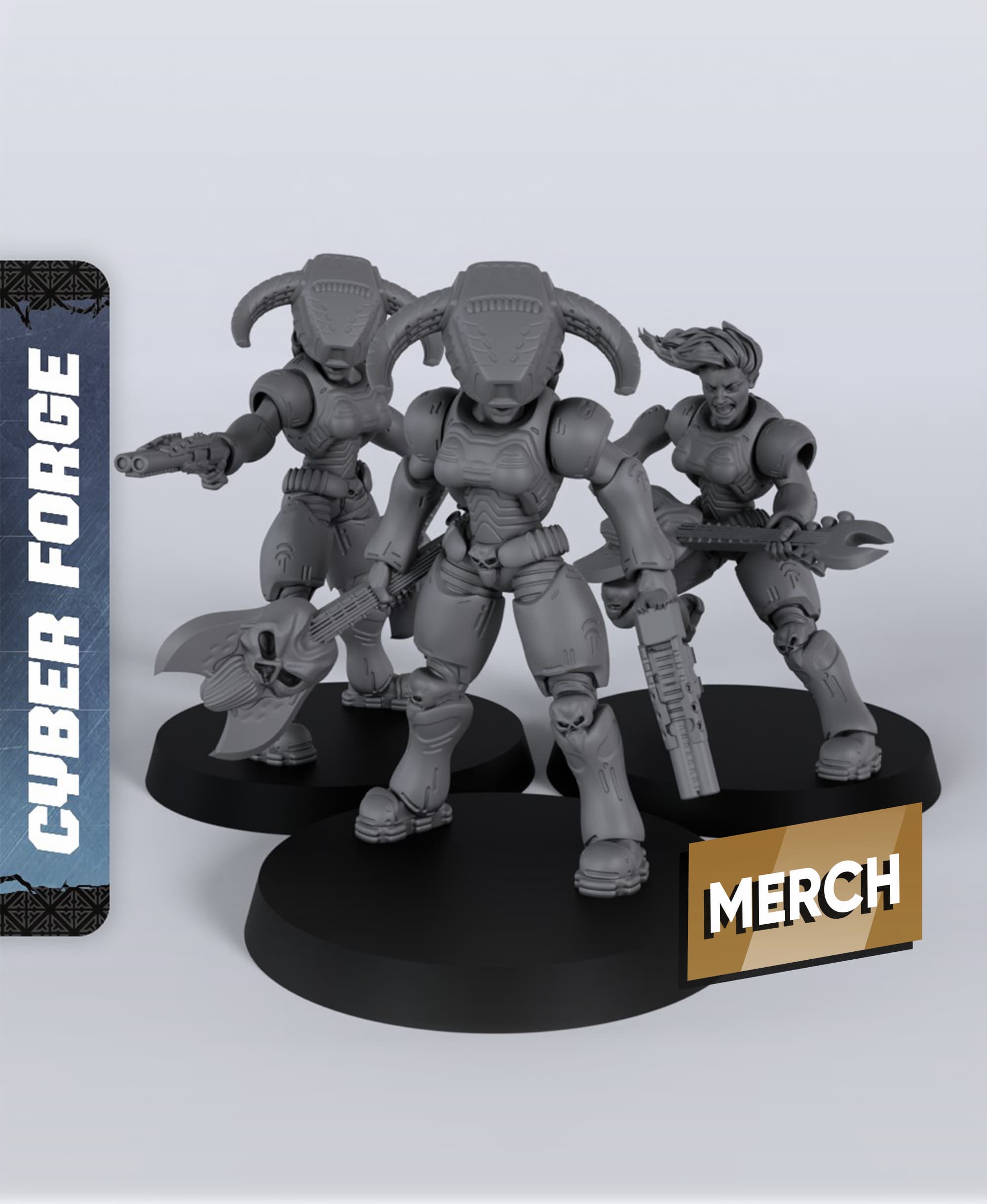 Hell Keepers - With Free Cyberpunk - Sci-Fi Gift Ideas for RPG and Wargamers 3d model