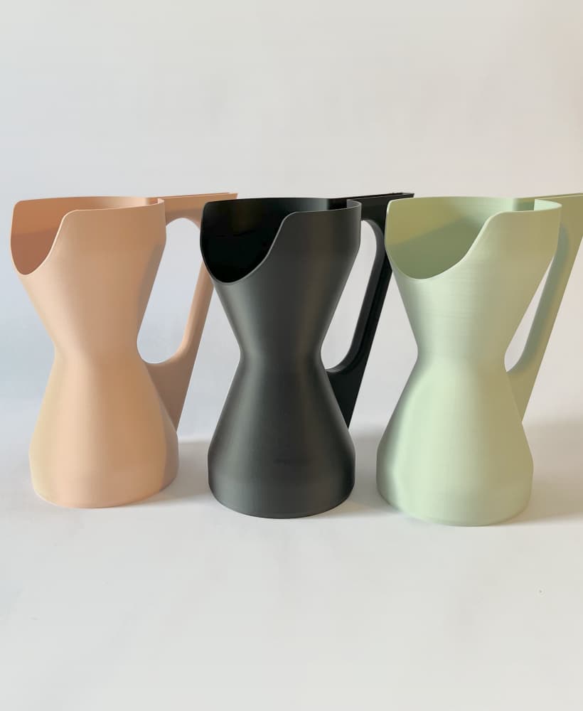 Hourglass shaped watering can 3d model